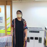 中央點字製作中心主任鍾見梅女士