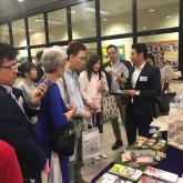 Guests visit our booth 
