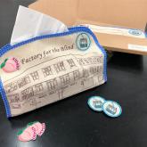 Special tissue case for the “Last Order” of The Factory for the Blind.