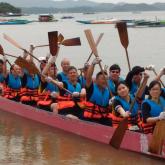 Dragon boats race training 