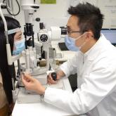 Conducting Cornea Examination by the Ophthalmologist