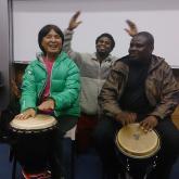 音樂工作坊5：「非洲之旅」
中心與香港中文大學博群計劃合辦音樂工作坊，邀請樂隊表演非洲鼓及與會員一同演奏。