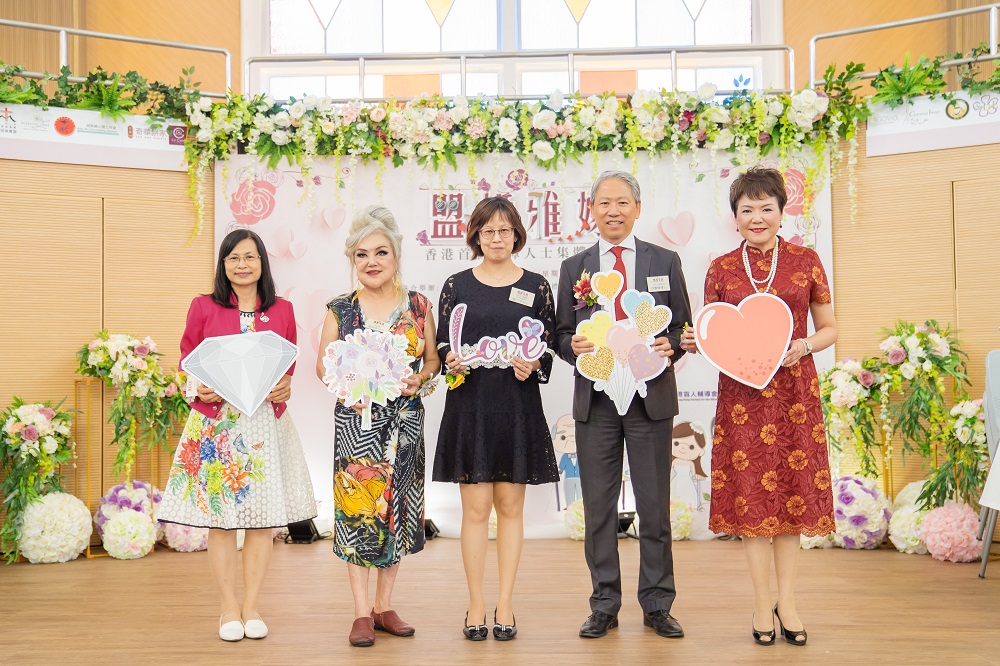 主禮嘉賓左起麥美蓮牧師邵音音女士梅小萍女士張擎輝博士歐惠芳女士