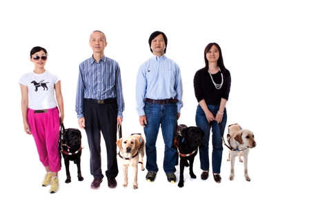 左起：傅提芬及Nana、曾建平及Deanna、陳金就及Nera、葉敏儀及Rally