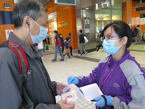 We have given out around 800 sets of anti-epidemic pack to our visually impaired members