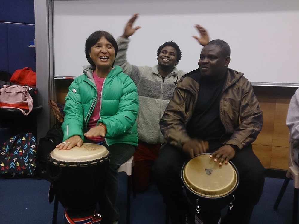 视障人士参加音乐活动