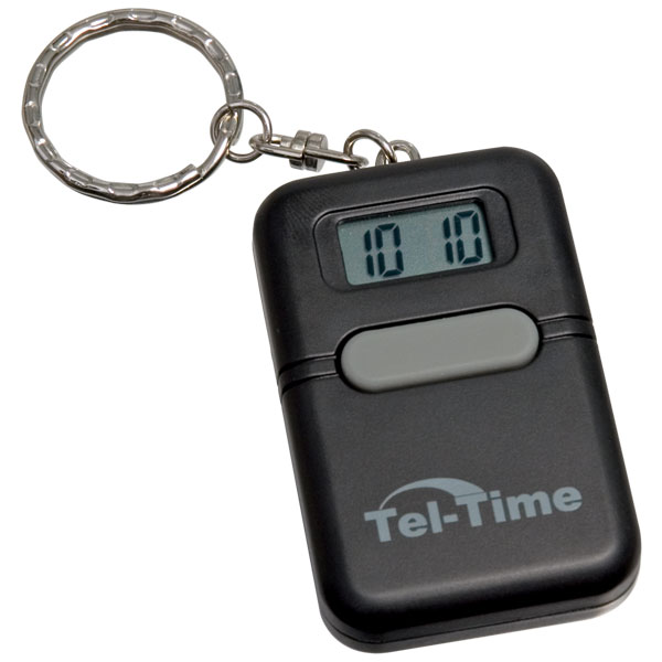 Talking time keychain