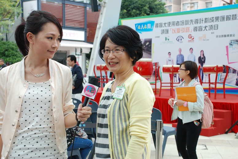 本會行政總裁譚靜儀女士接受傳媒訪問。