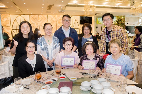 Different group photos of participants
